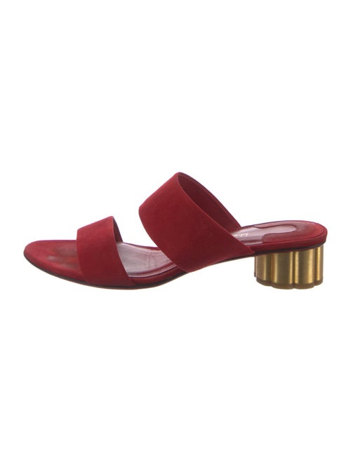 Salvatore Ferragamo Suede Slides