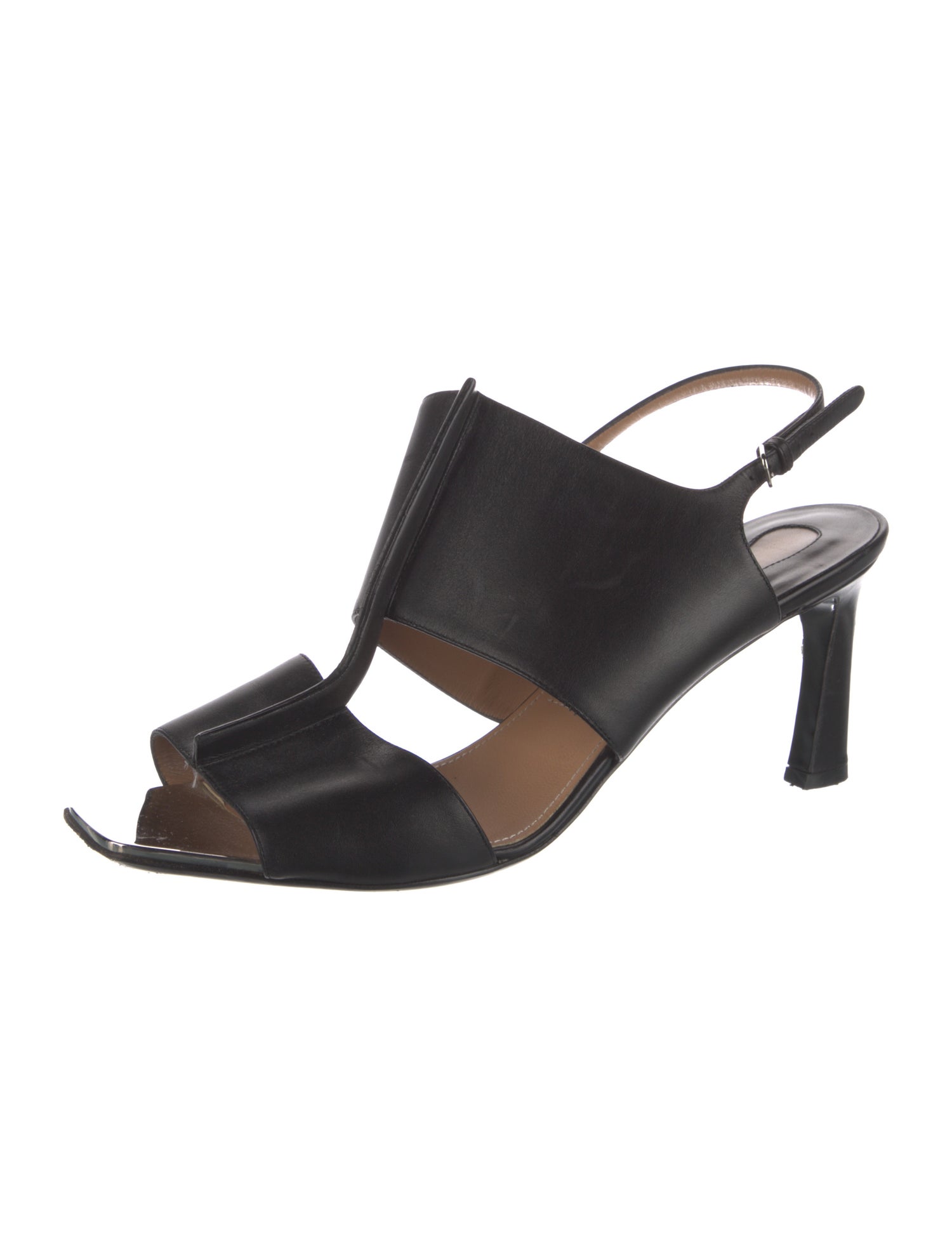 Salvatore Ferragamo Leather Slingback Sandals