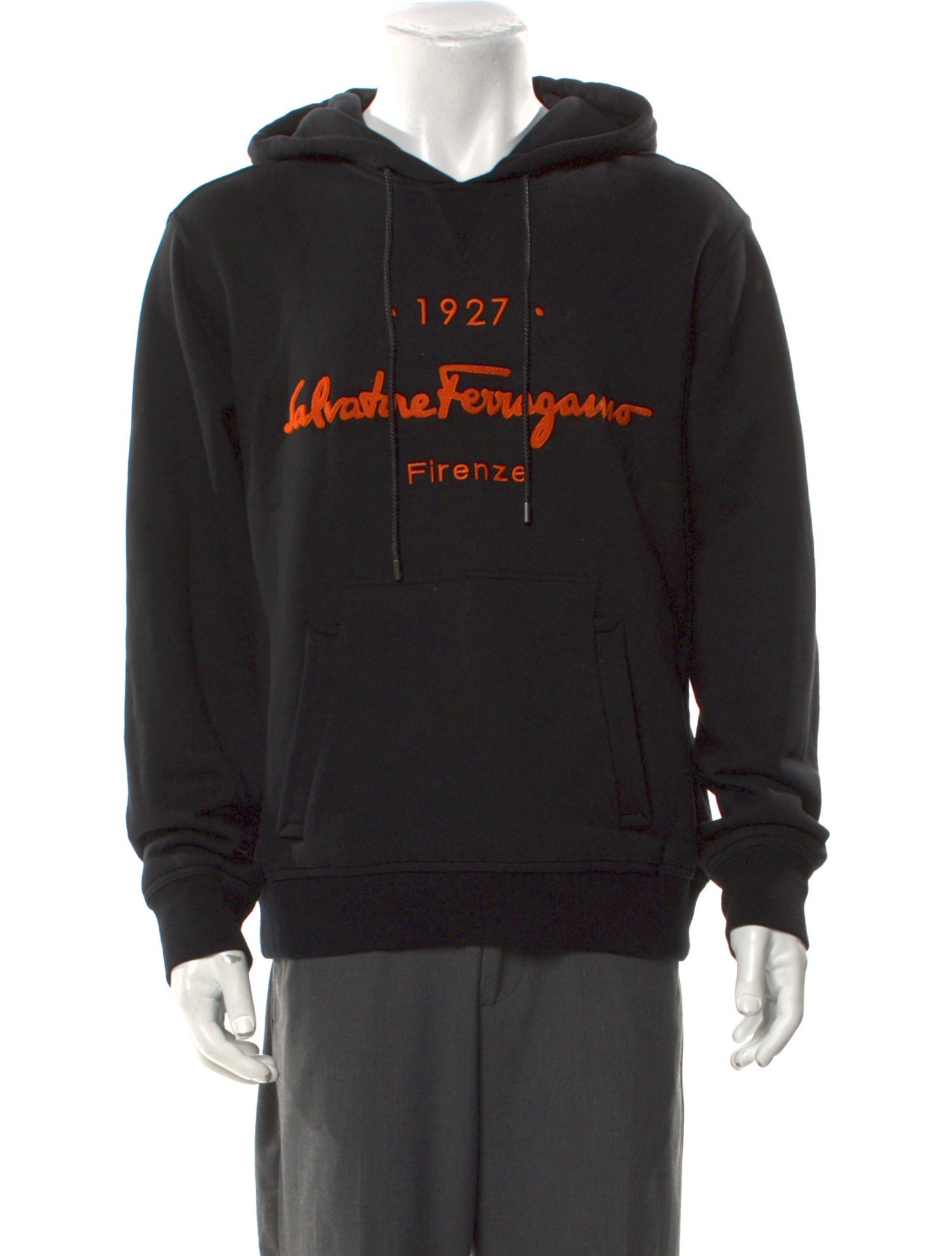 Salvatore Ferragamo Graphic Print Crew Neck Hoodie