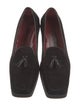 Salvatore Ferragamo Suede Tassel Accents Loafers