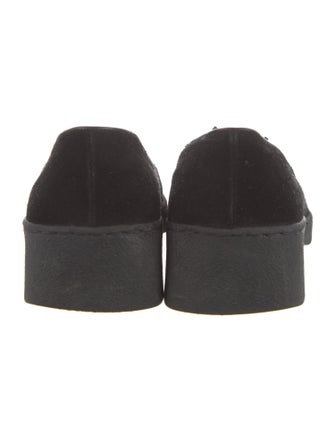 Salvatore Ferragamo Suede Tassel Accents Loafers