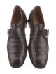 Salvatore Ferragamo Leather Monk Straps