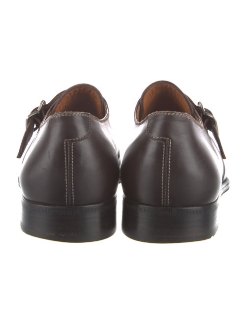 Salvatore Ferragamo Leather Monk Straps