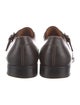 Salvatore Ferragamo Leather Monk Straps