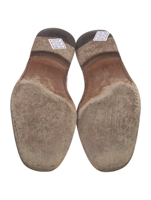 Salvatore Ferragamo Leather Monk Straps