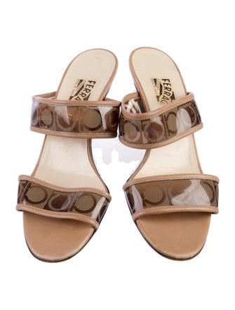 Salvatore Ferragamo Vara Bow Accent Leather Slides