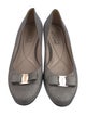 Salvatore Ferragamo Vara Bow Accent Glitter Flats