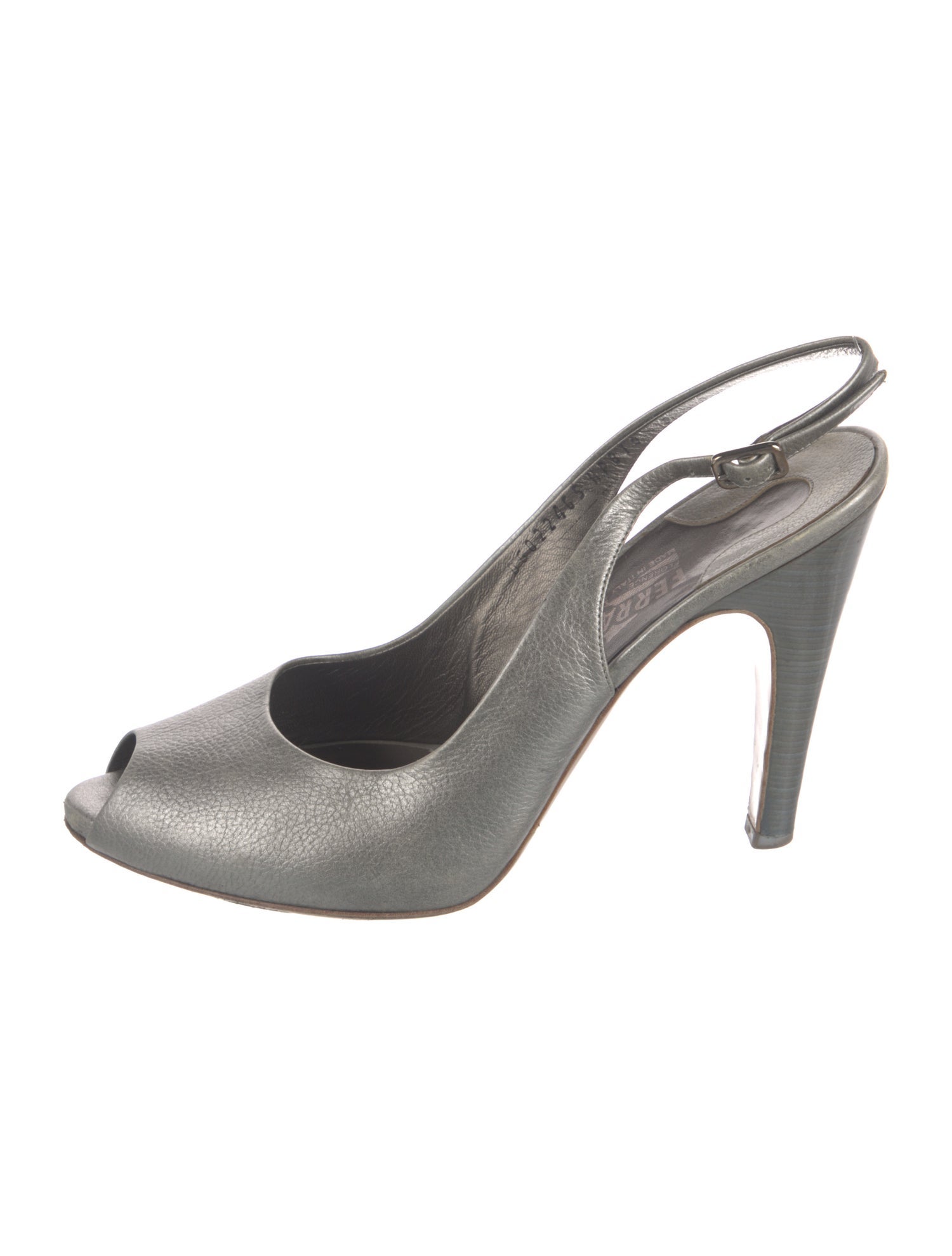 Salvatore Ferragamo Leather Slingback Pumps