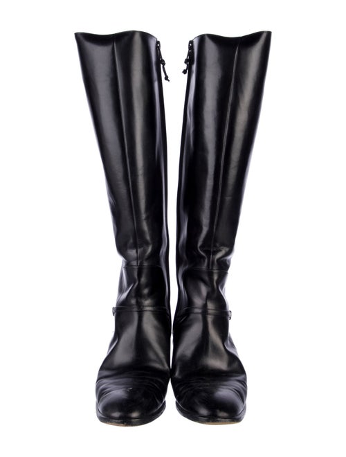 Salvatore Ferragamo Leather Riding Boots