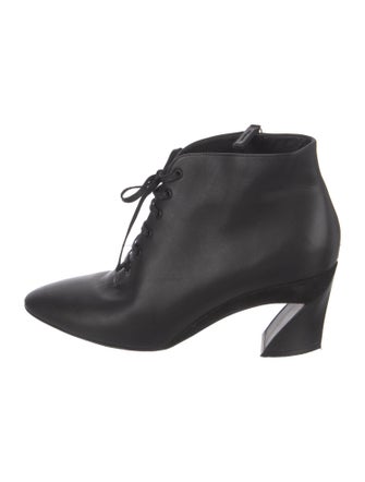 Salvatore Ferragamo Leather Lace-Up Boots