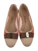 Salvatore Ferragamo Vara Bow Accent Lace Pattern Flats