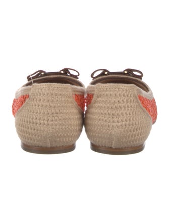 Salvatore Ferragamo Vara Bow Accent Lace Pattern Flats