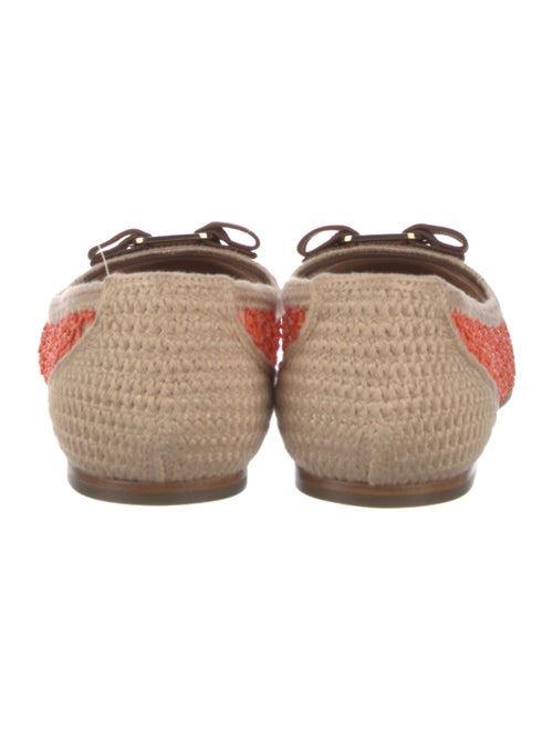 Salvatore Ferragamo Vara Bow Accent Lace Pattern Flats