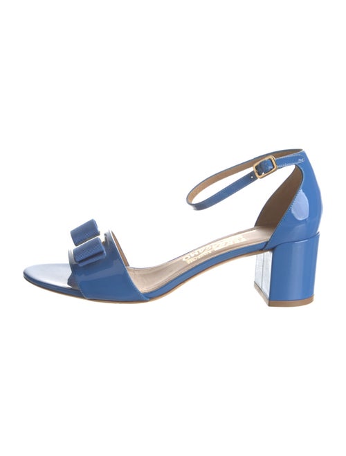 Salvatore Ferragamo Vara Bow Accent Patent Leather Sandals