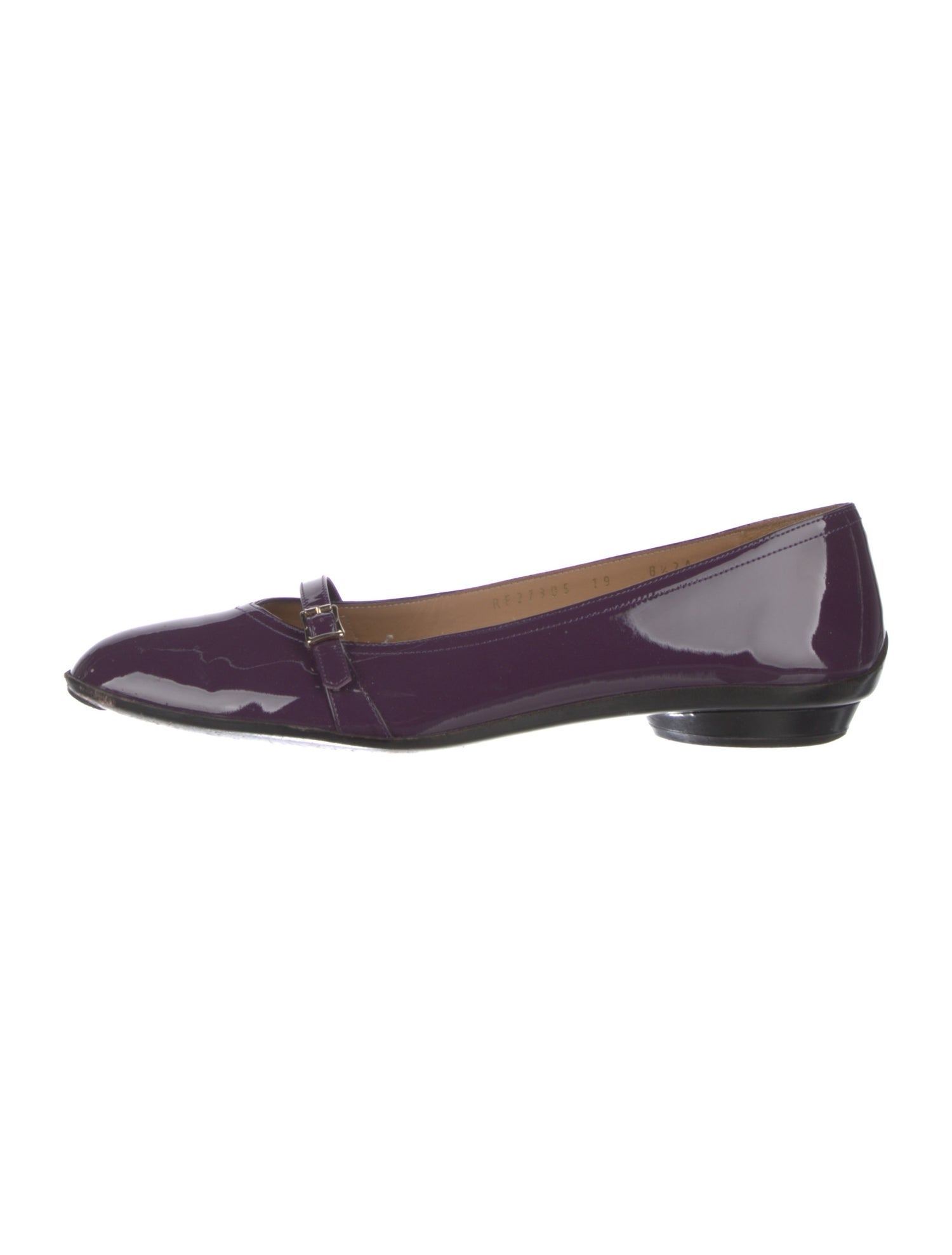 Salvatore Ferragamo Patent Leather Mary Jane Flats