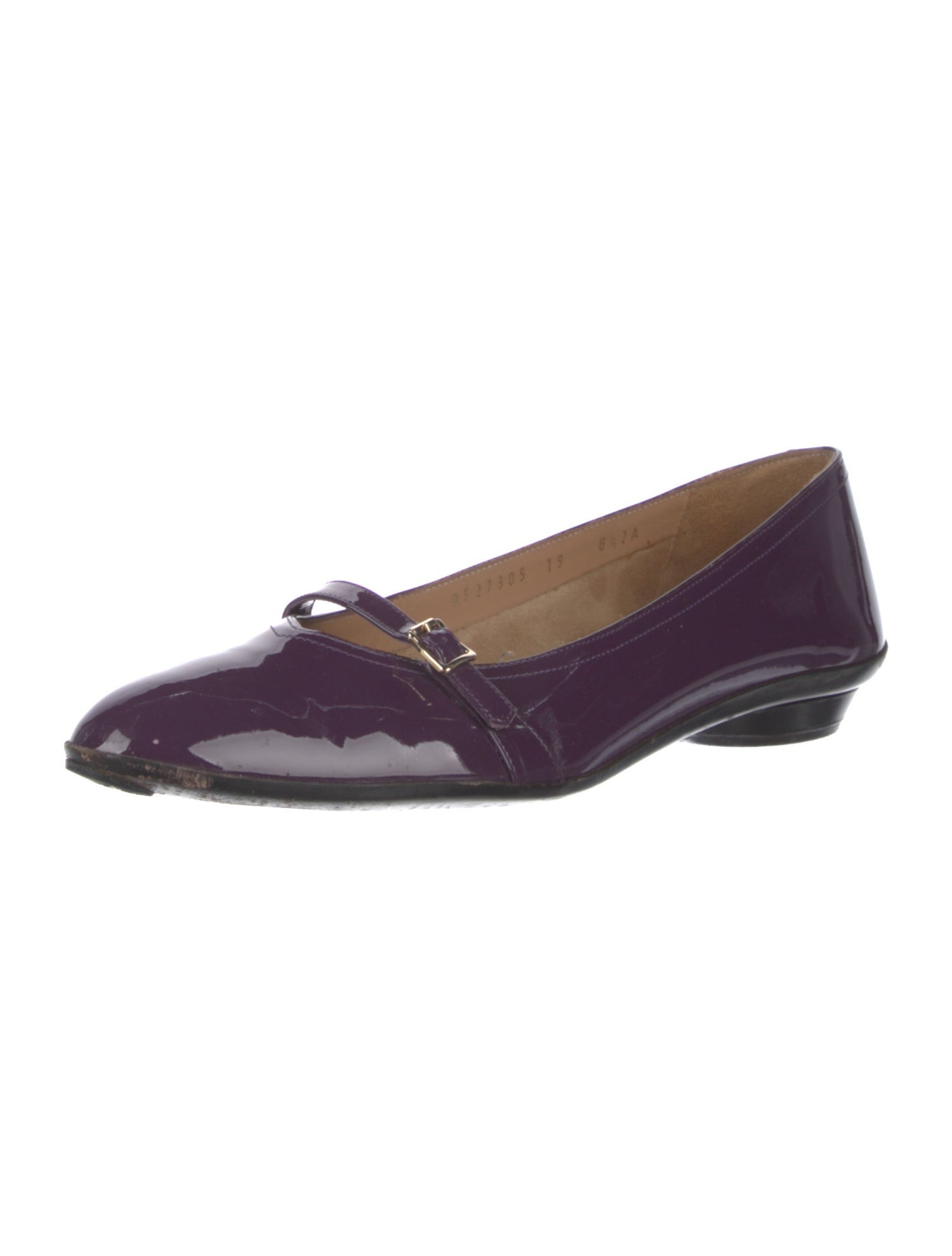 Salvatore Ferragamo Patent Leather Mary Jane Flats