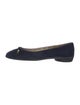Salvatore Ferragamo Vara Bow Accent Suede Flats