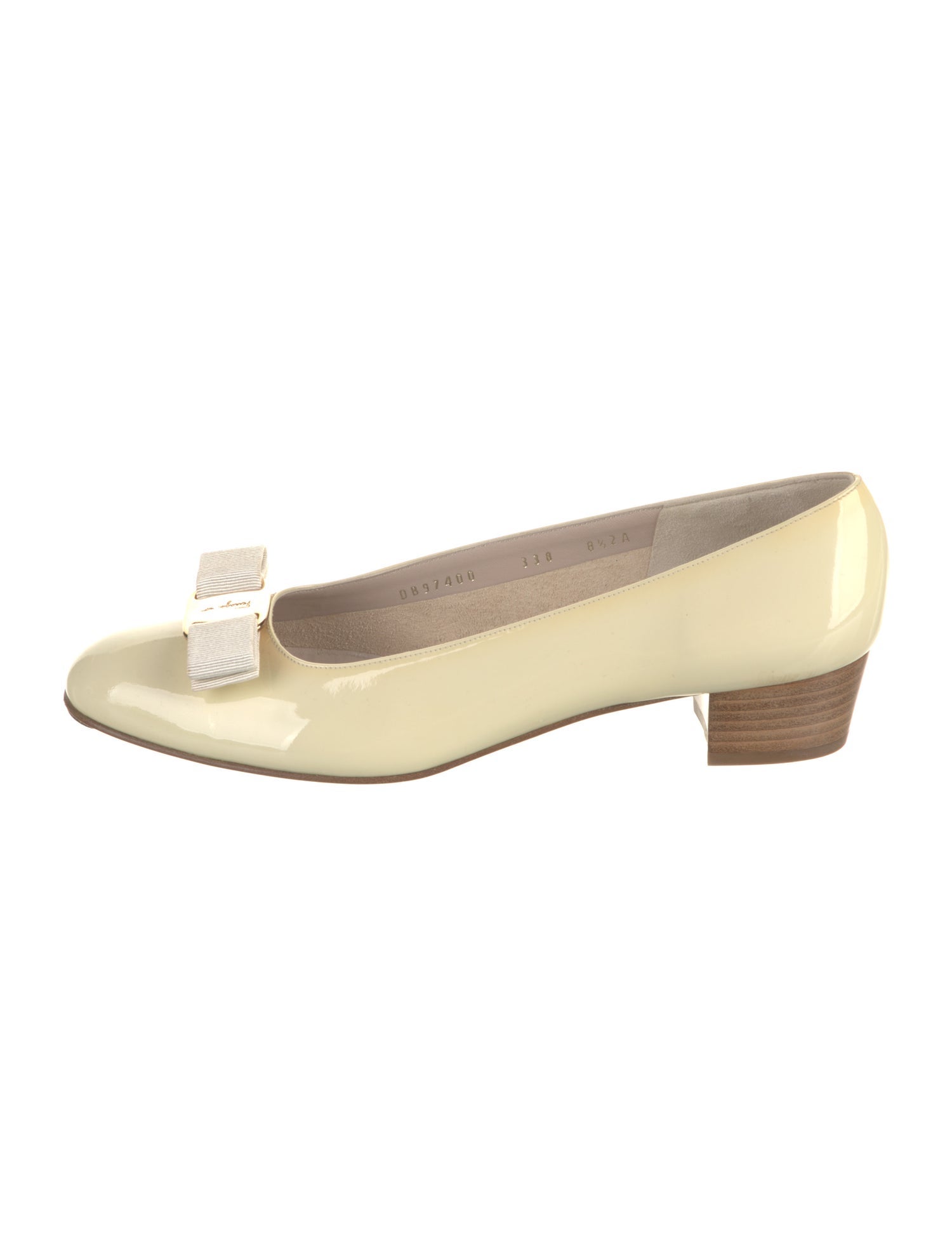 Salvatore Ferragamo Vara Bow Accent Patent Leather Flats
