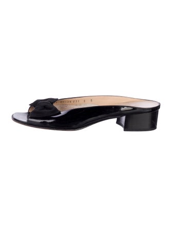 Salvatore Ferragamo Patent Leather Slides
