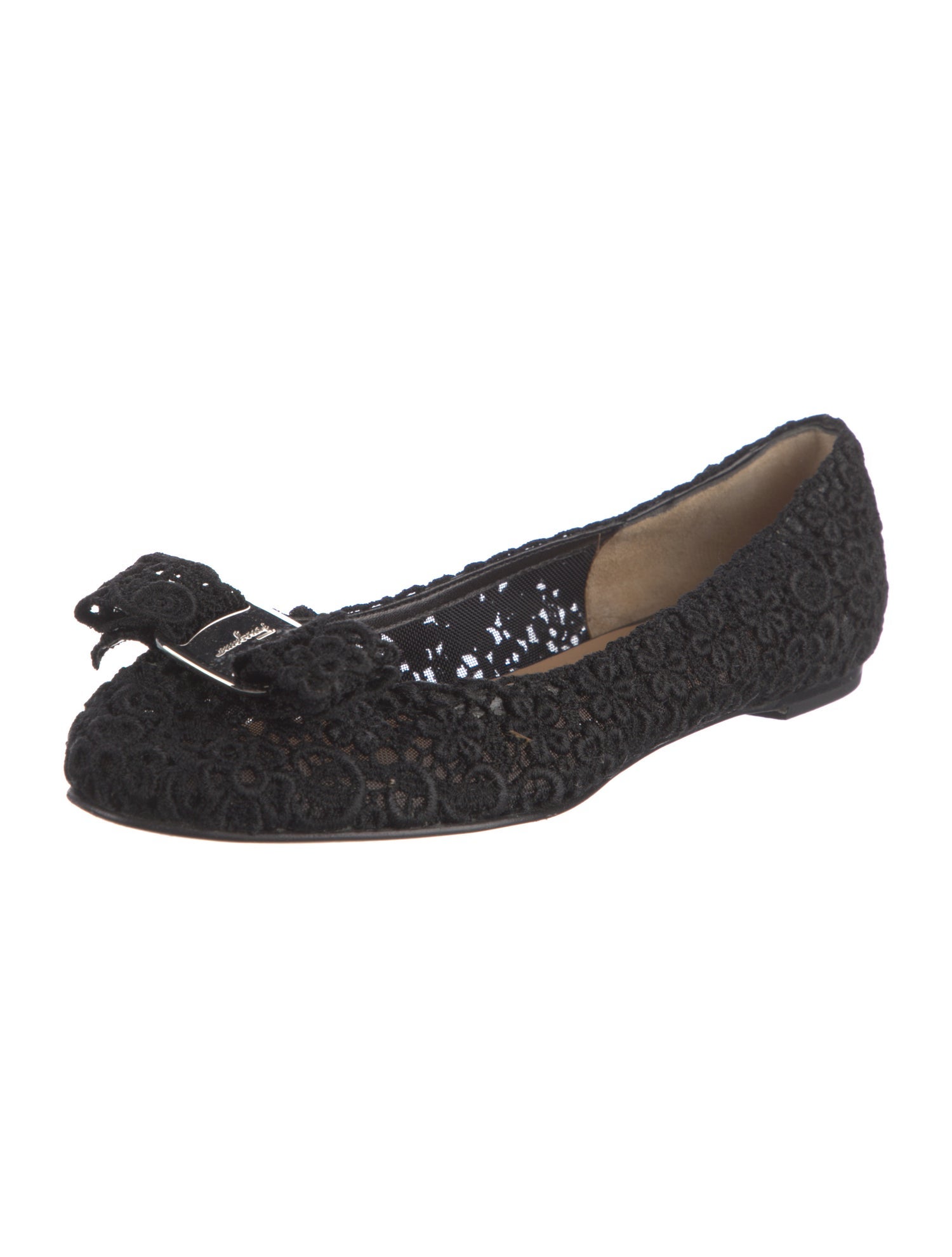 Salvatore Ferragamo Vara Bow Accent Bow Accents Ballet Flats
