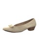 Salvatore Ferragamo Vara Bow Accent Canvas Pumps