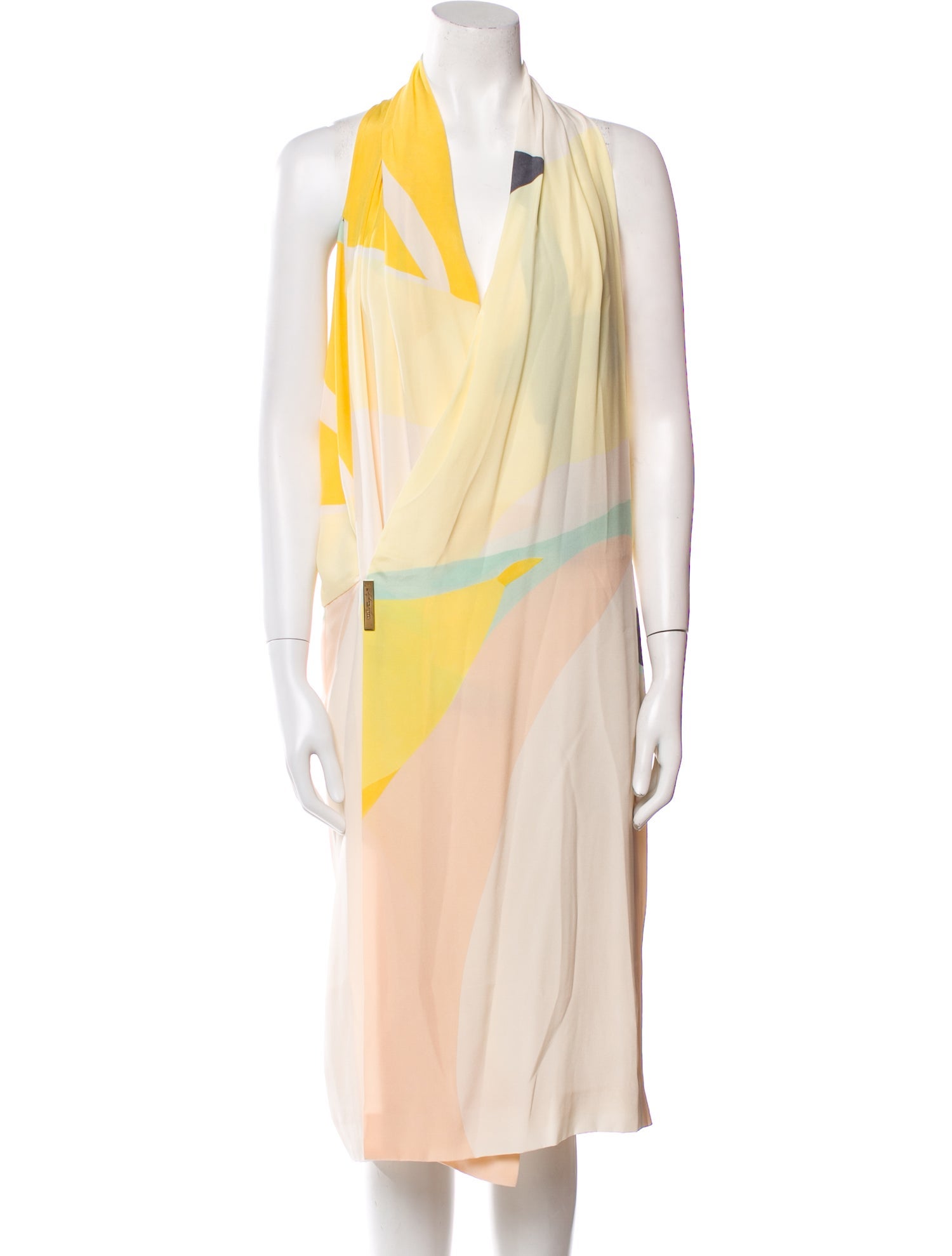 Salvatore Ferragamo Silk Midi Length Dress