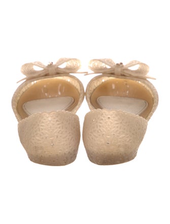 Salvatore Ferragamo Rubber Patterned D'Orsay Flats