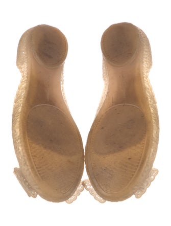 Salvatore Ferragamo Rubber Patterned D'Orsay Flats