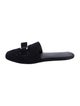Salvatore Ferragamo Neoprene Bow Accents Mules