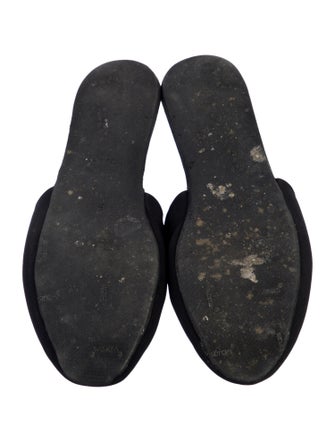 Salvatore Ferragamo Neoprene Bow Accents Mules