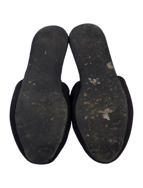 Salvatore Ferragamo Neoprene Bow Accents Mules