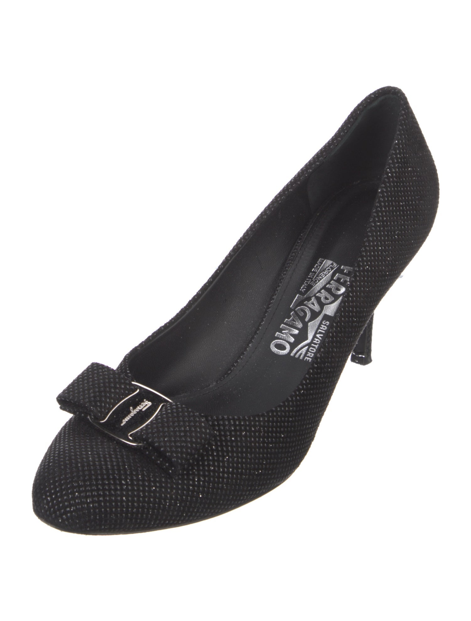 Salvatore Ferragamo Vara Bow Accent Bow Accents Pumps