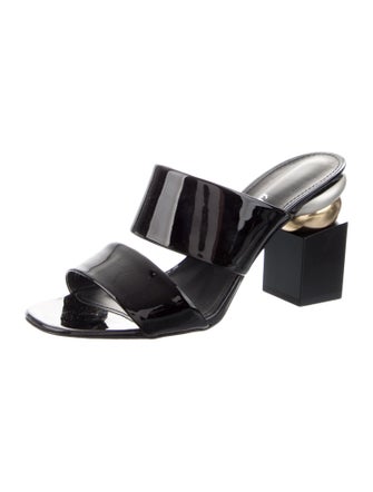 Salvatore Ferragamo Patent Leather Slides
