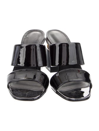 Salvatore Ferragamo Patent Leather Slides