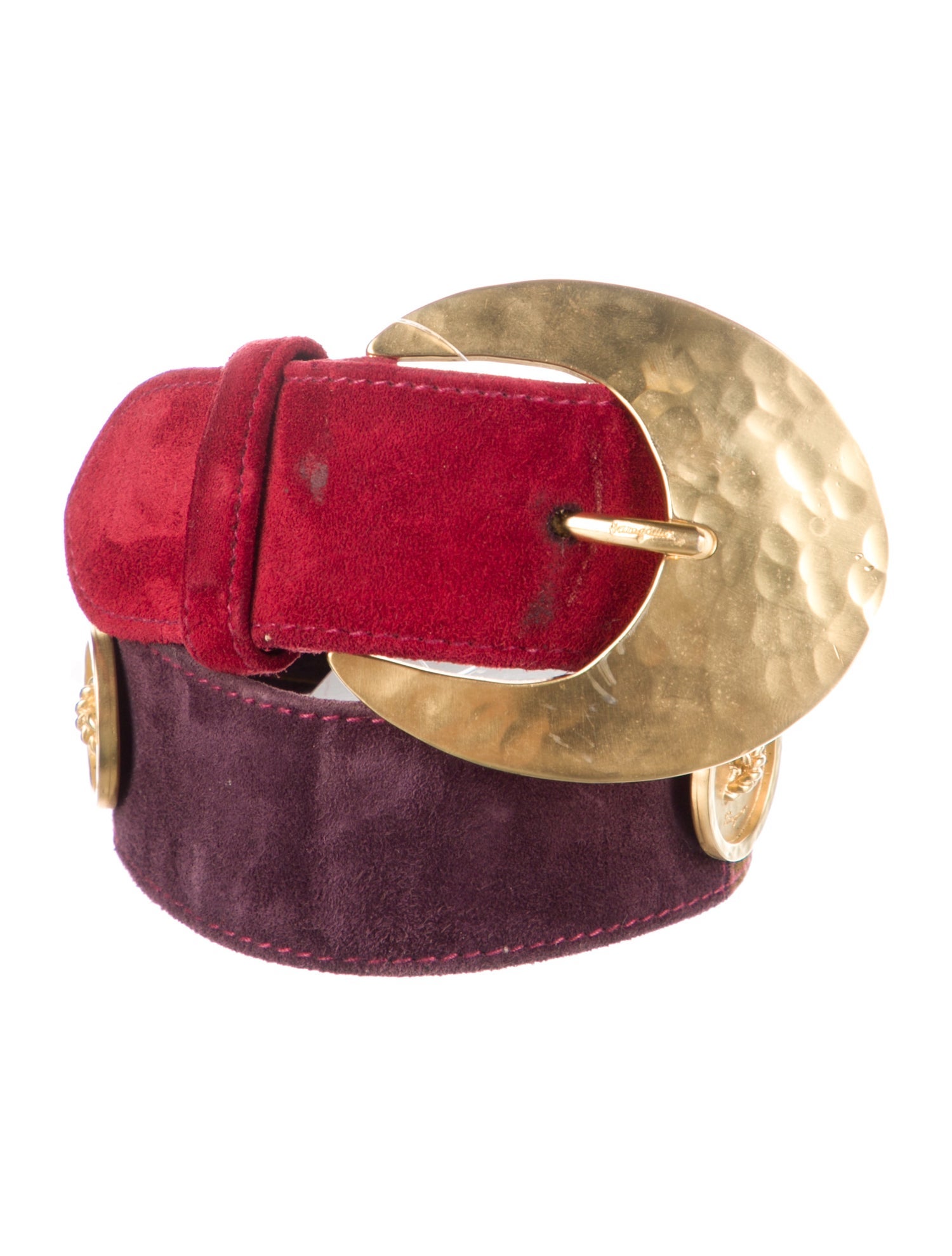 Salvatore Ferragamo Suede Belt