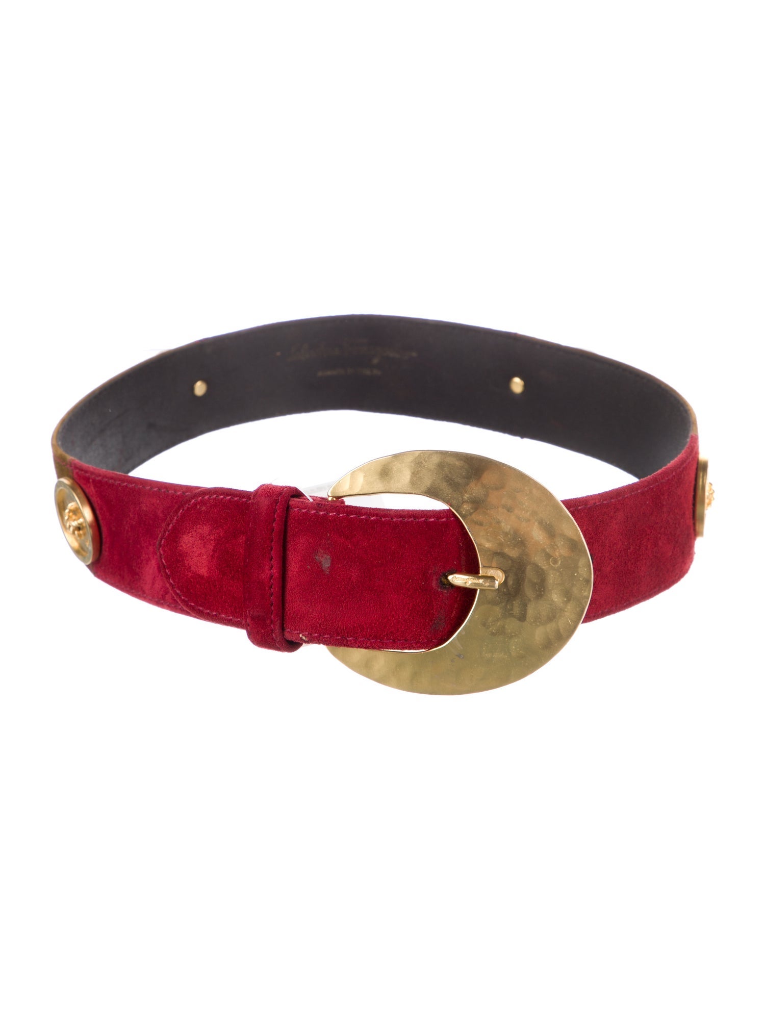 Salvatore Ferragamo Suede Belt