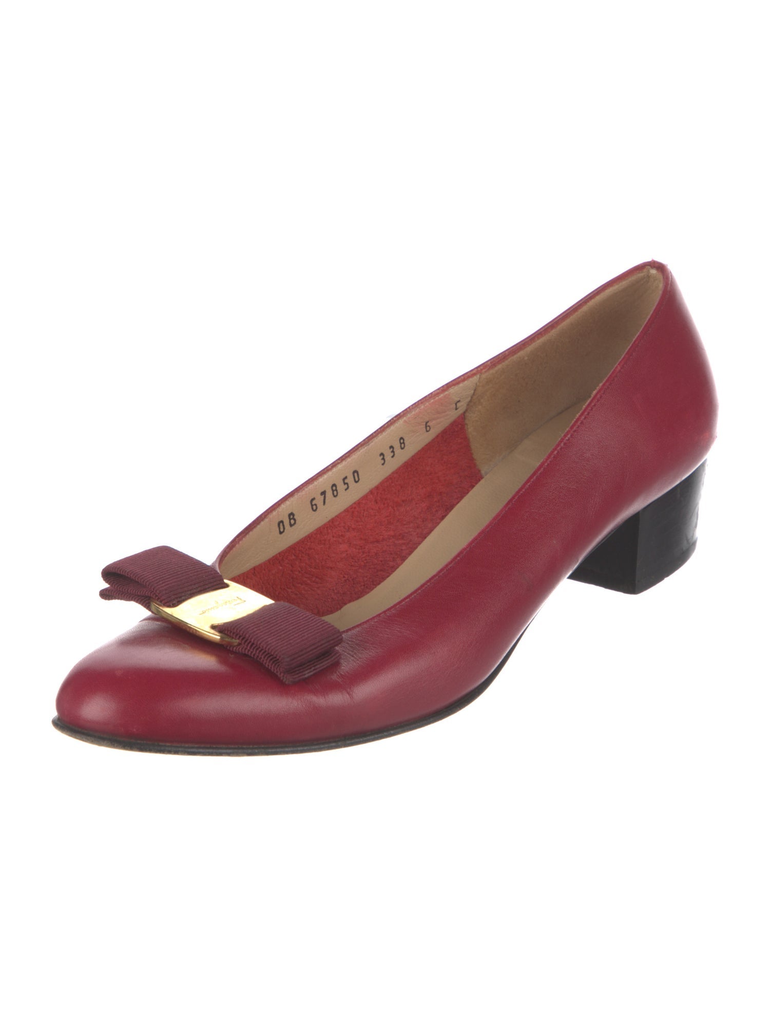 Salvatore Ferragamo Vara Bow Accent Leather Flats
