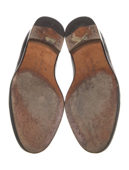 Salvatore Ferragamo Leather Monk Straps