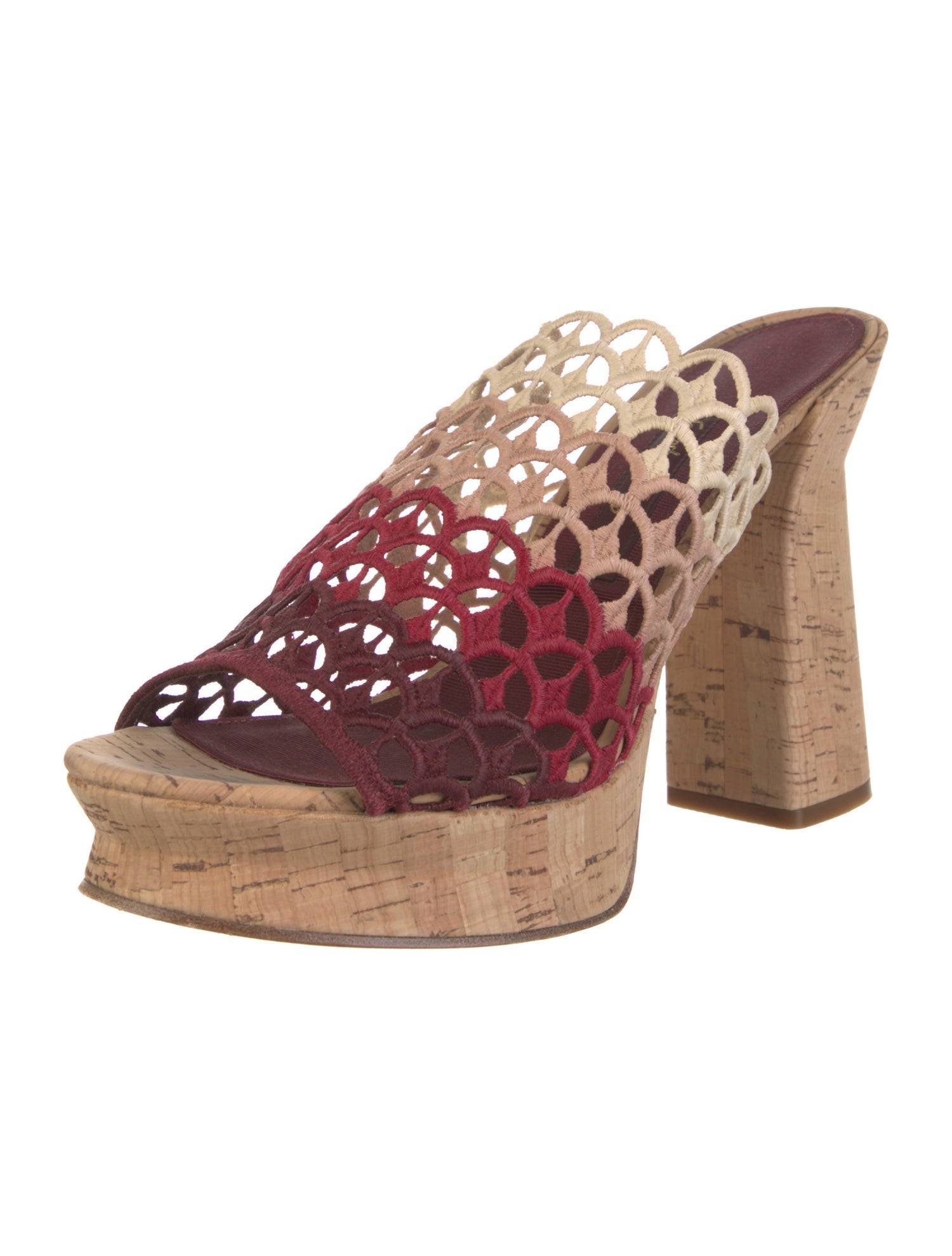 Salvatore Ferragamo Lasercut Accents Slides