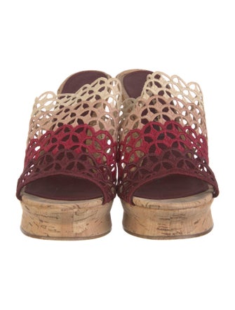 Salvatore Ferragamo Lasercut Accents Slides