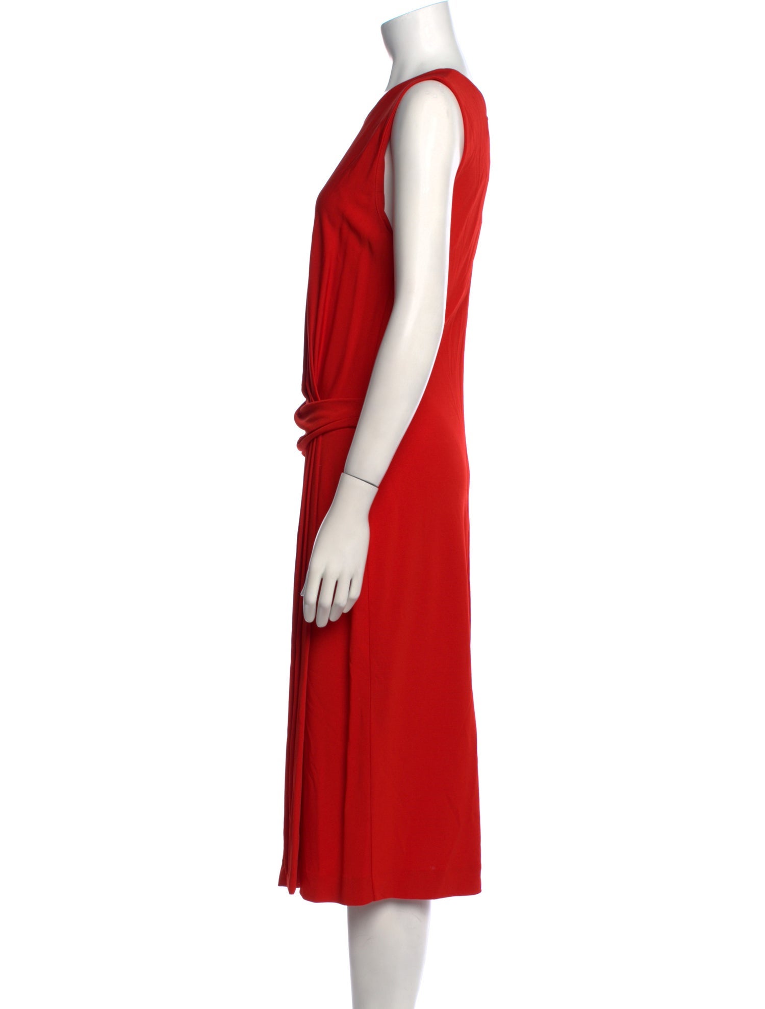 Salvatore Ferragamo Crew Neck Midi Length Dress w/ Tags