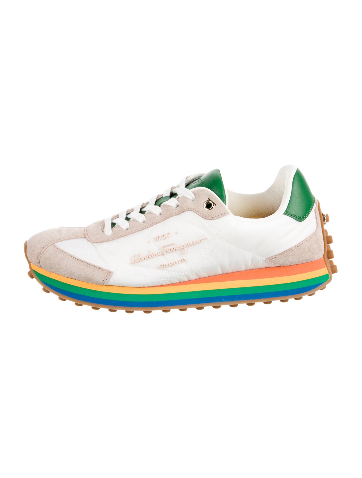 Salvatore Ferragamo Nylon Printed Sneakers