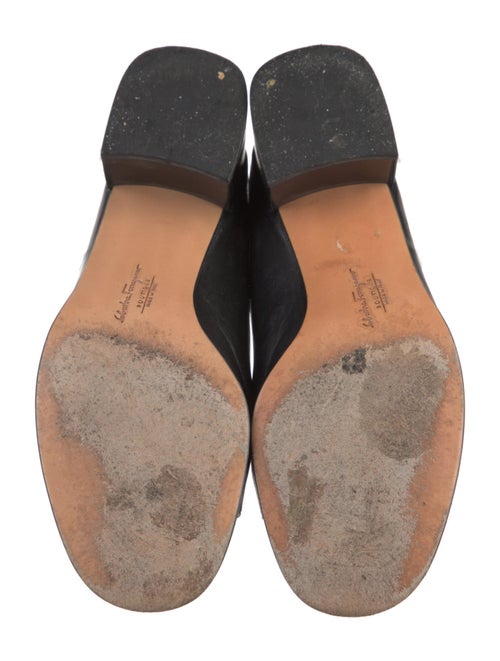 Salvatore Ferragamo GG Embossed Leather Slides