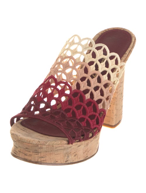 Salvatore Ferragamo Crochet Trim Slides