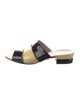 Salvatore Ferragamo Patent Leather Printed Slides