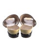 Salvatore Ferragamo Patent Leather Printed Slides