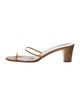 Salvatore Ferragamo Leather Trim Embellishment Slides