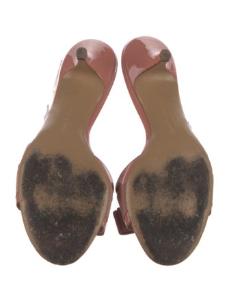 Salvatore Ferragamo Vara Bow Accent Patent Leather Slides