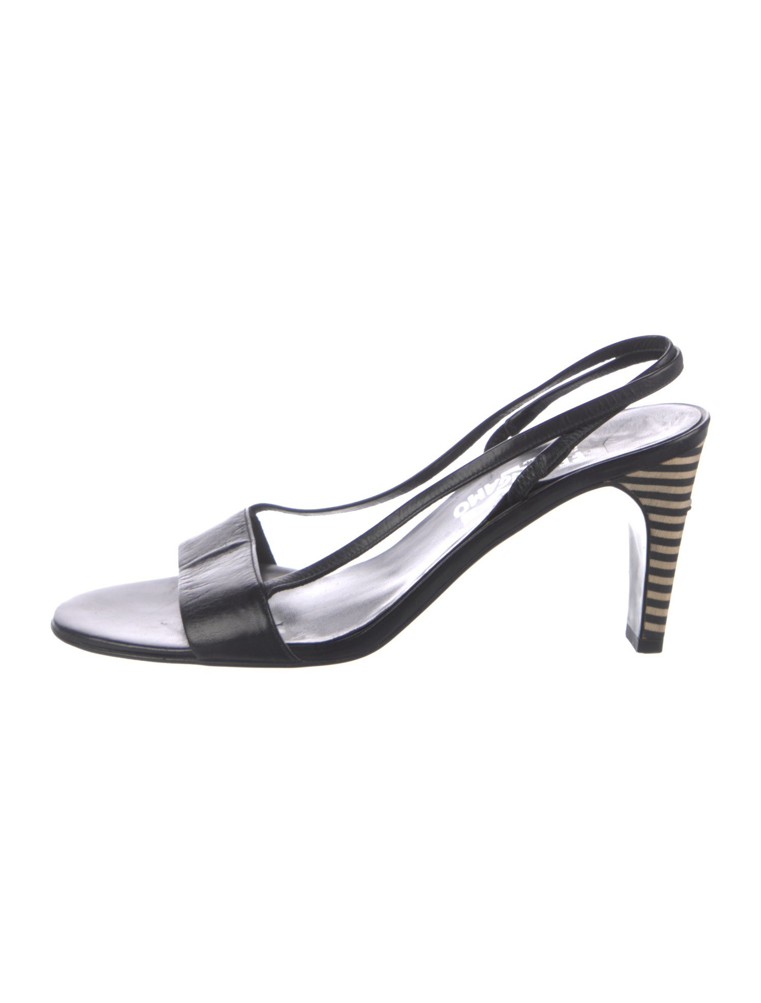 Salvatore Ferragamo Leather Slingback Sandals