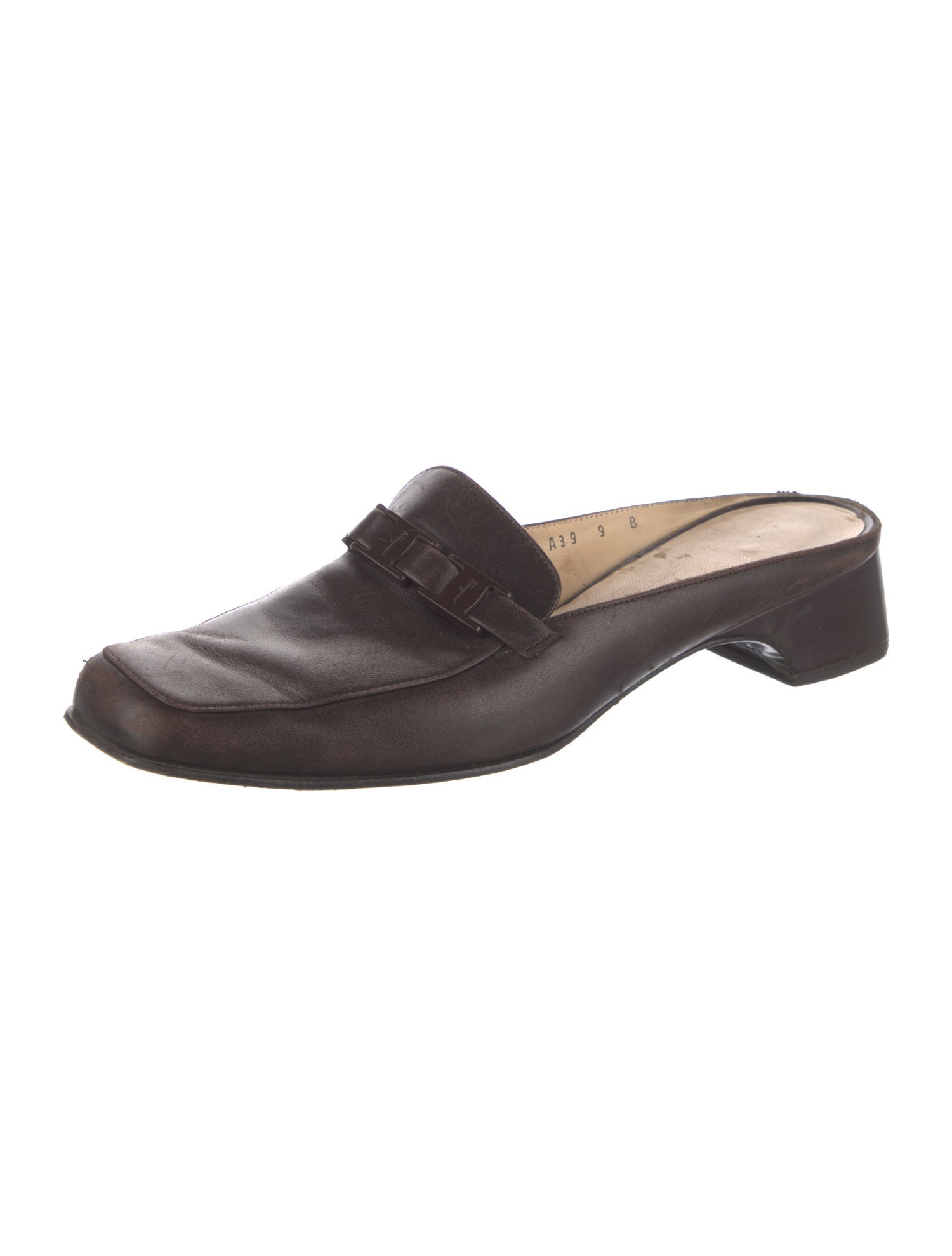 Salvatore Ferragamo Leather Mules